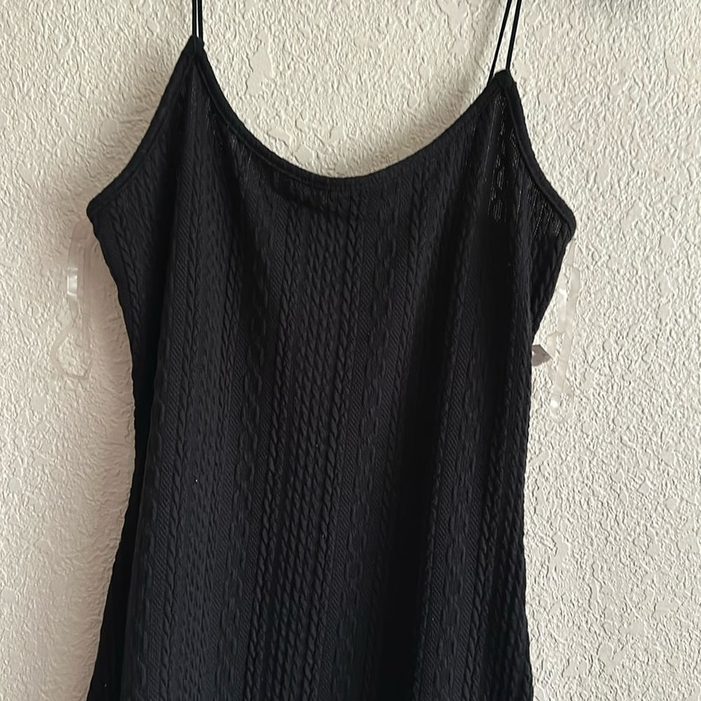 Black mini dress